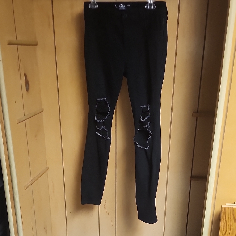 Hollister Black High-Rise Super Skinny Jeans